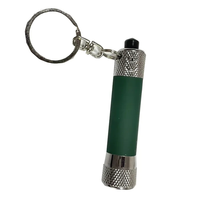 Rubber Finish 3 LED flashlight with Keyring 8