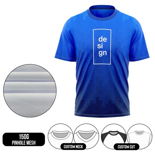 Women's Full Sublimation Short Sleeve T-Shirt - 150G Performance Flashed V