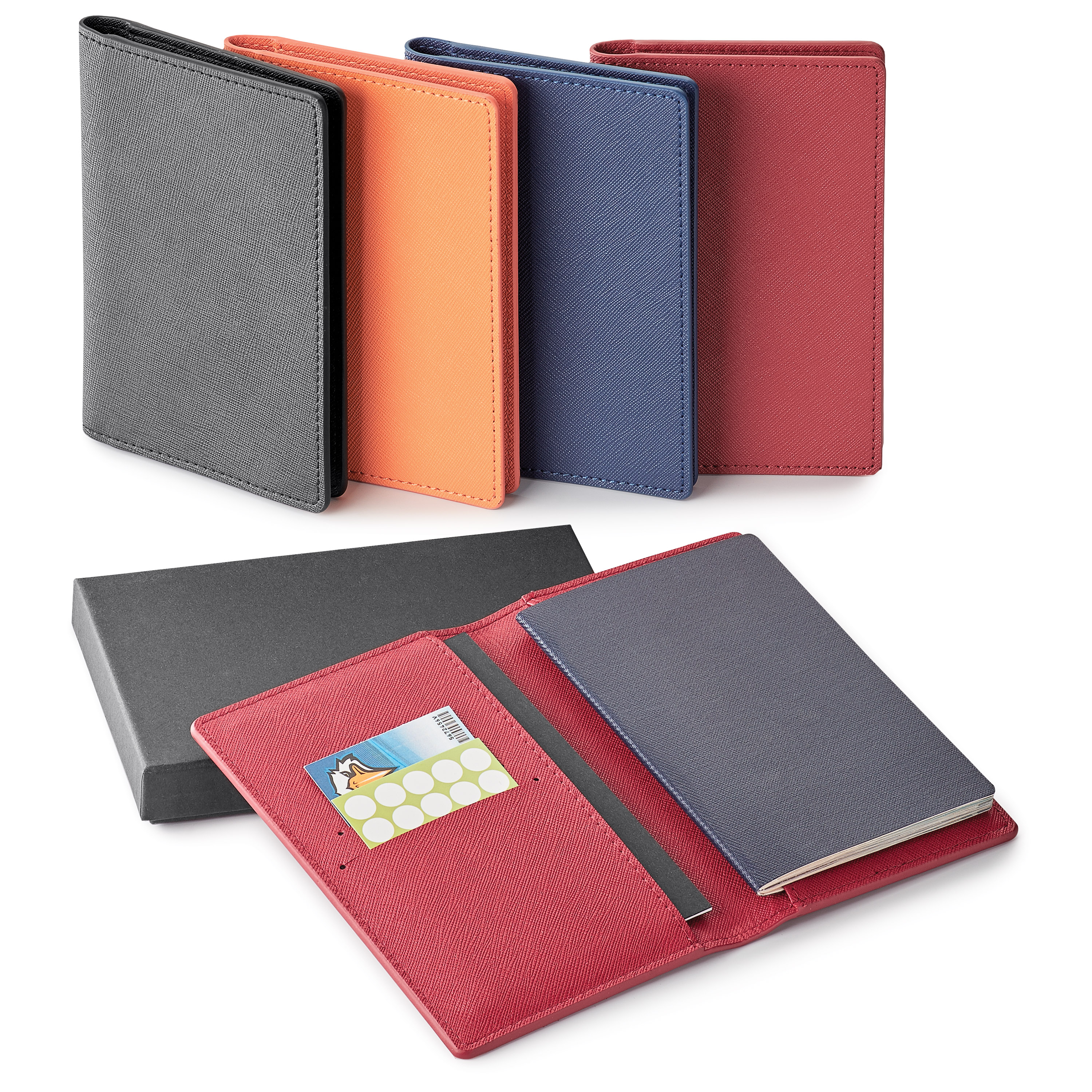 Genuine leather rfid booklet/ passport holder