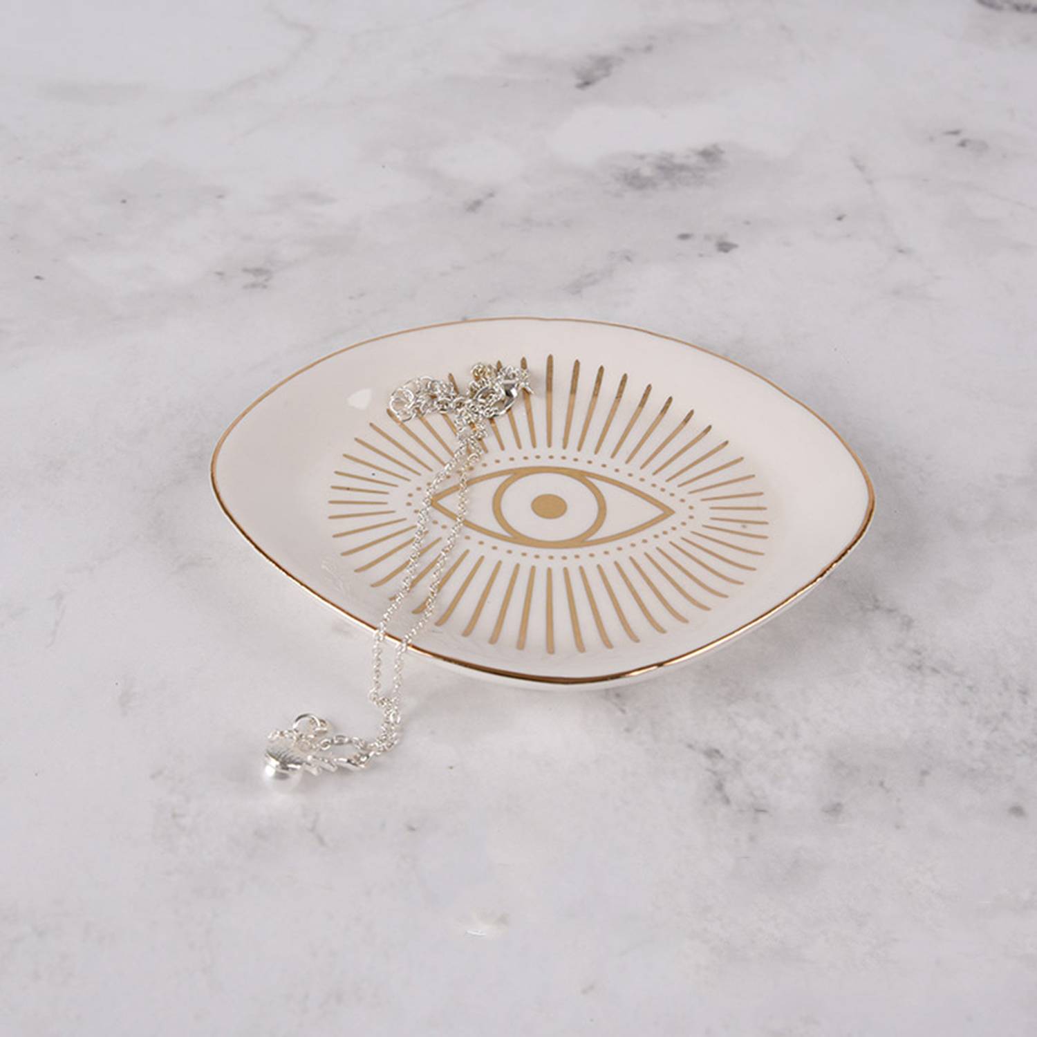 Small Decorative Ceramic Jewelry Tray 4