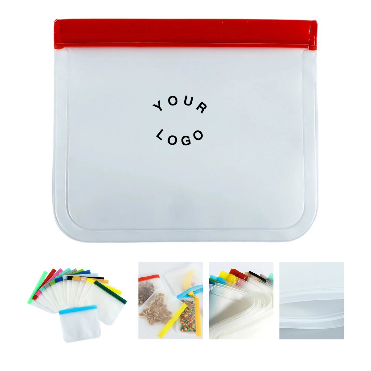 Medium PEVA Food Storage Bag with Zipper Closure 3