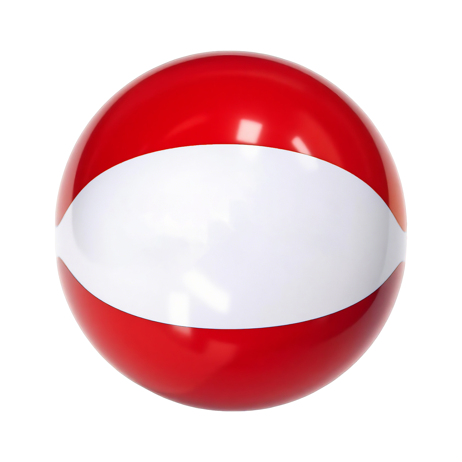 12'' Inflatable Two-Color Beach Ball 2