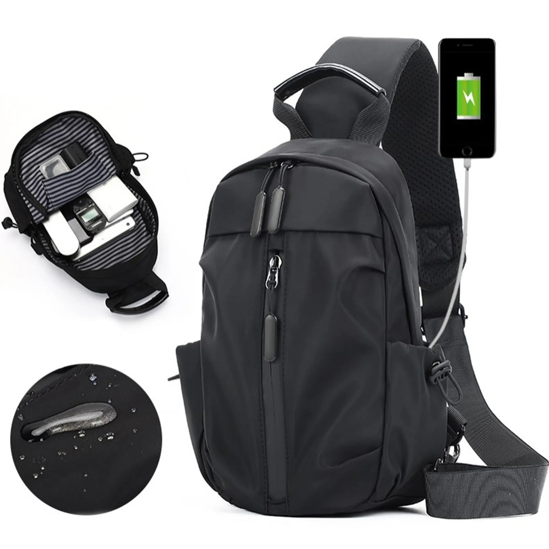 USB Crossbody Shoulder Bag MOQ20 7