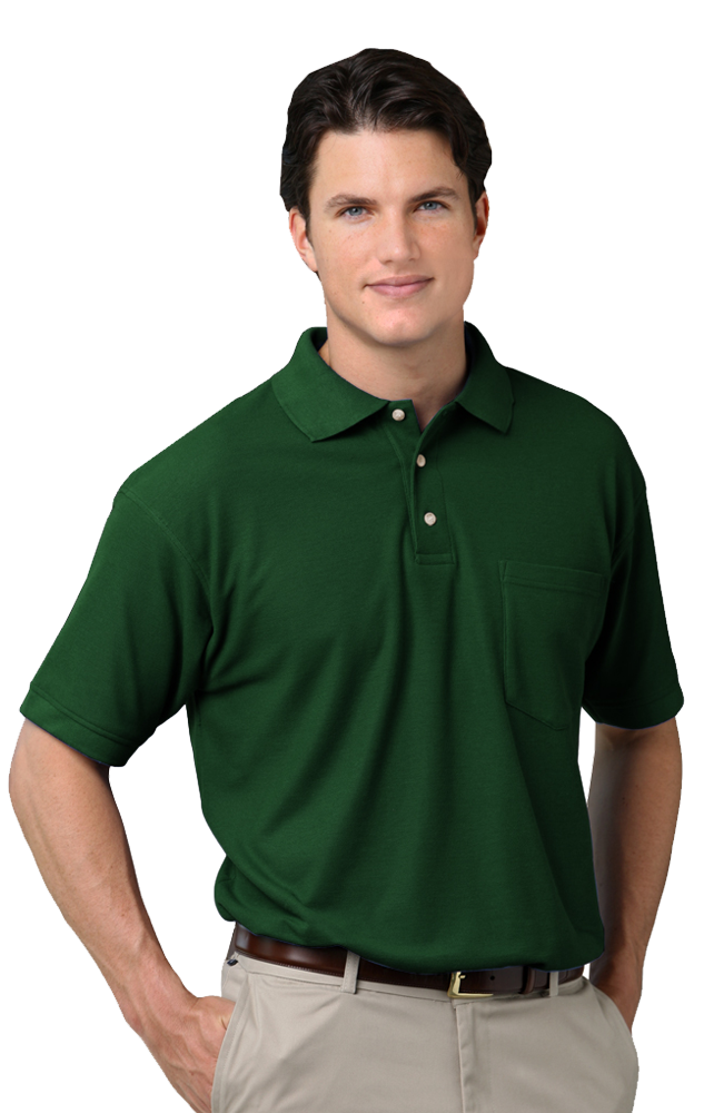 Men's Scotchgard Pique Polo with Pocket 30