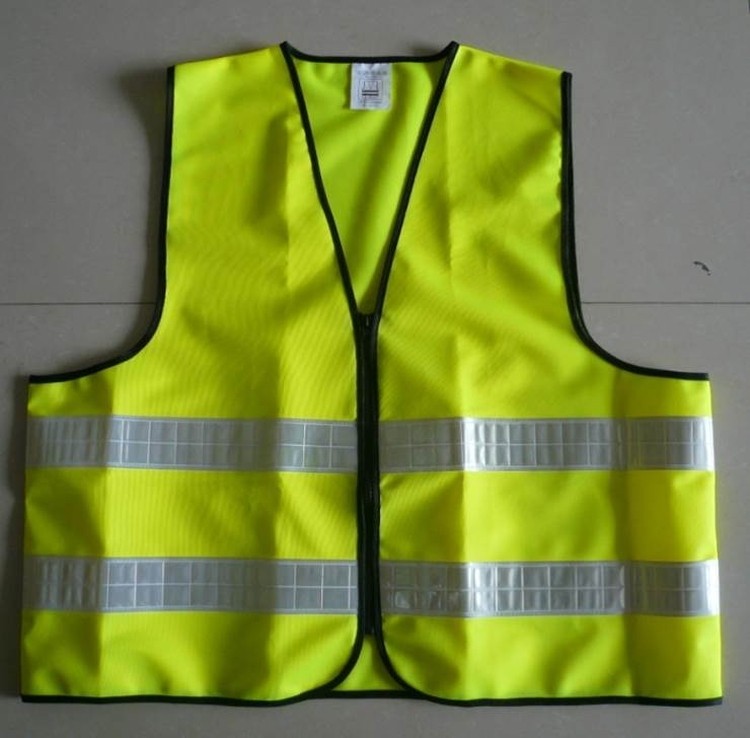 100% Polyester 12gsm Adults Unisex High Visibility Safety Vest Reflective Vest 1