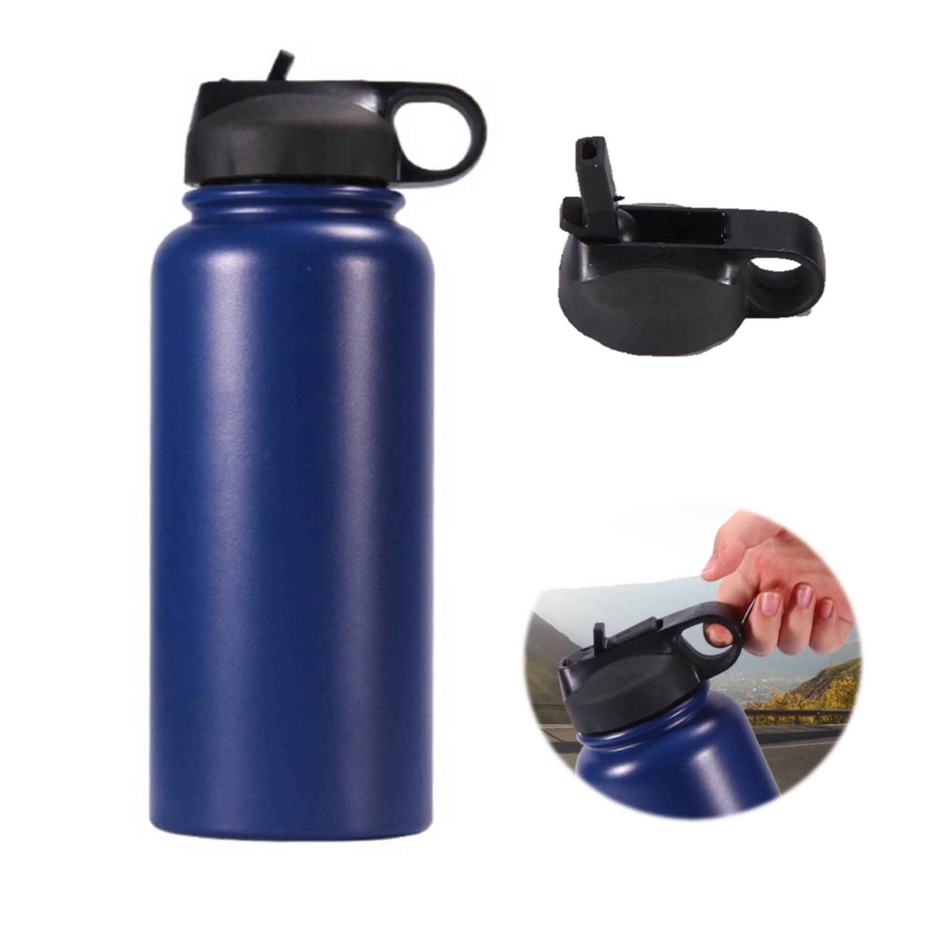 Portable 32 Oz. Sport Tumbler With Straw Outdoor 2
