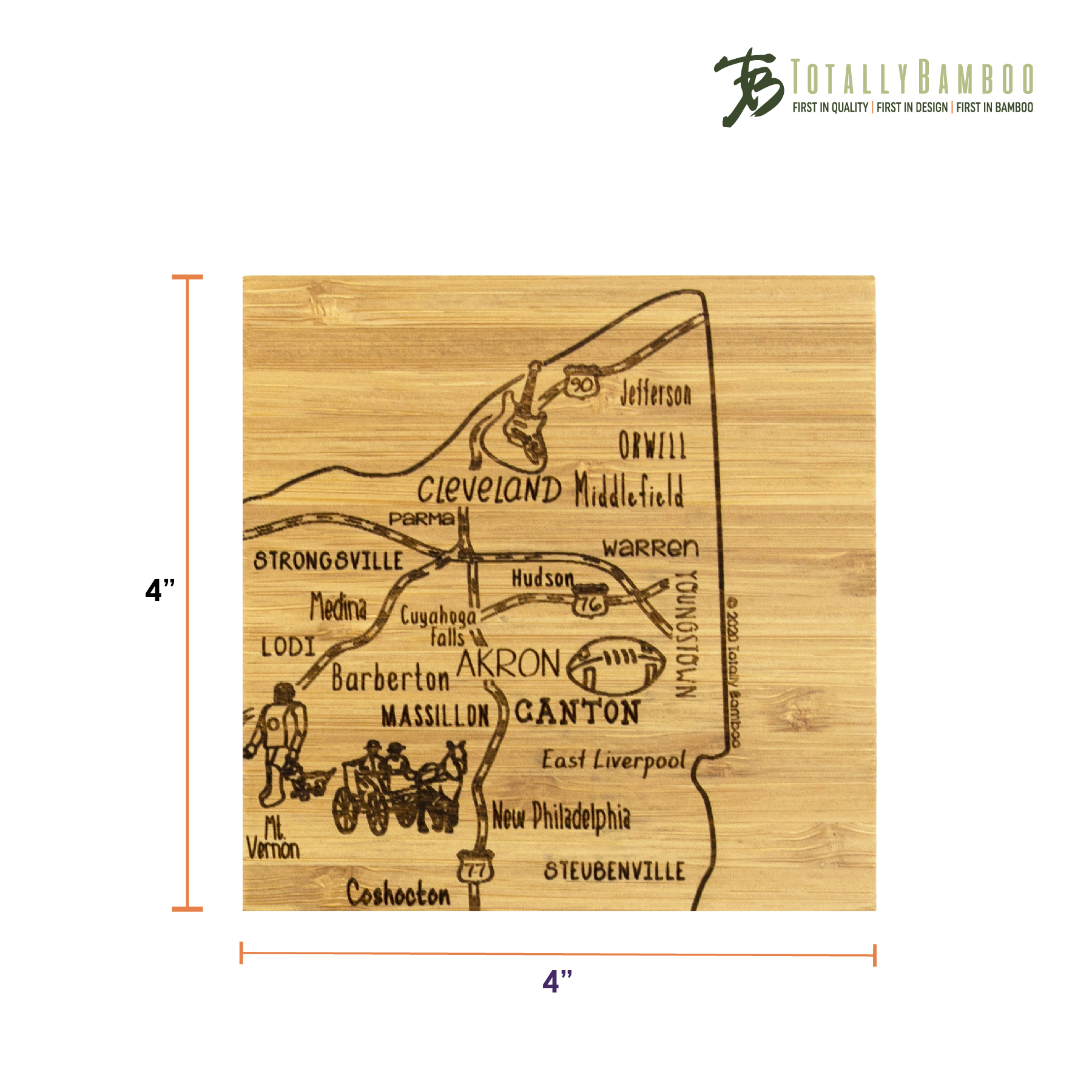 Ohio Puzzle Coaster Set 5