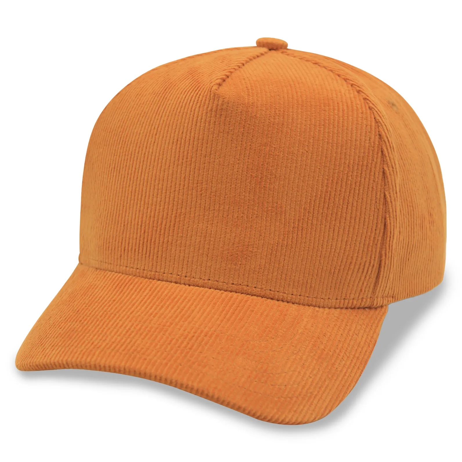 A Frame Corduroy 5 Panel Baseball Cap Snapback