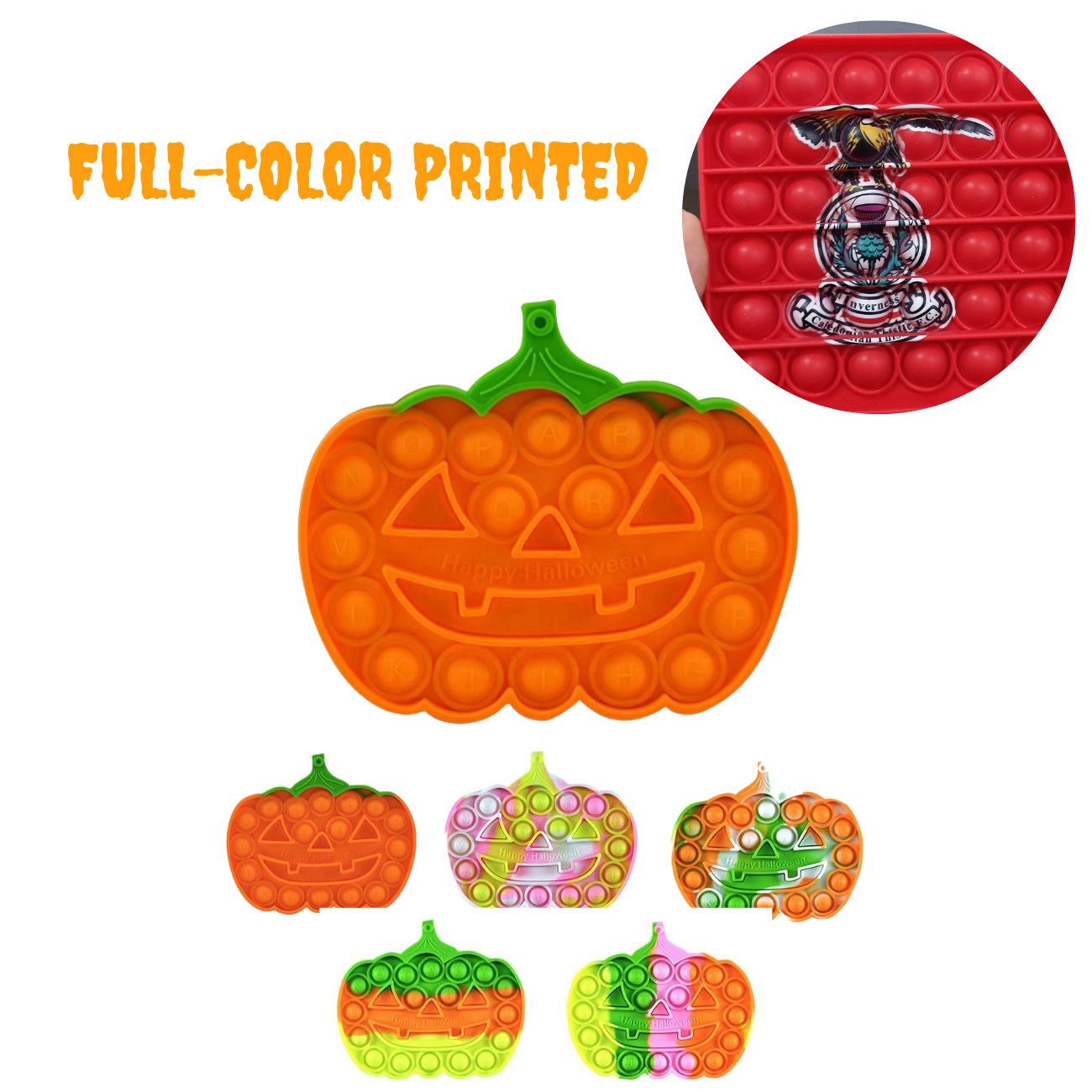 Pop It Fidget Toy Halloween Jack-o'-lantern Pumpkin 6