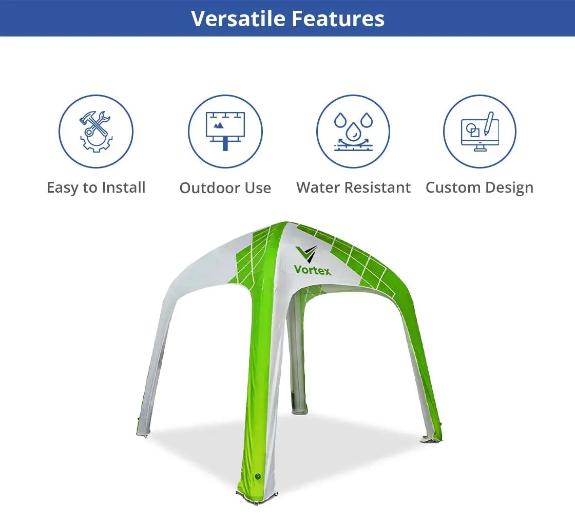 Custom Printed Inflatable Dome Tent -Design 3 (Topper+Frame) 5