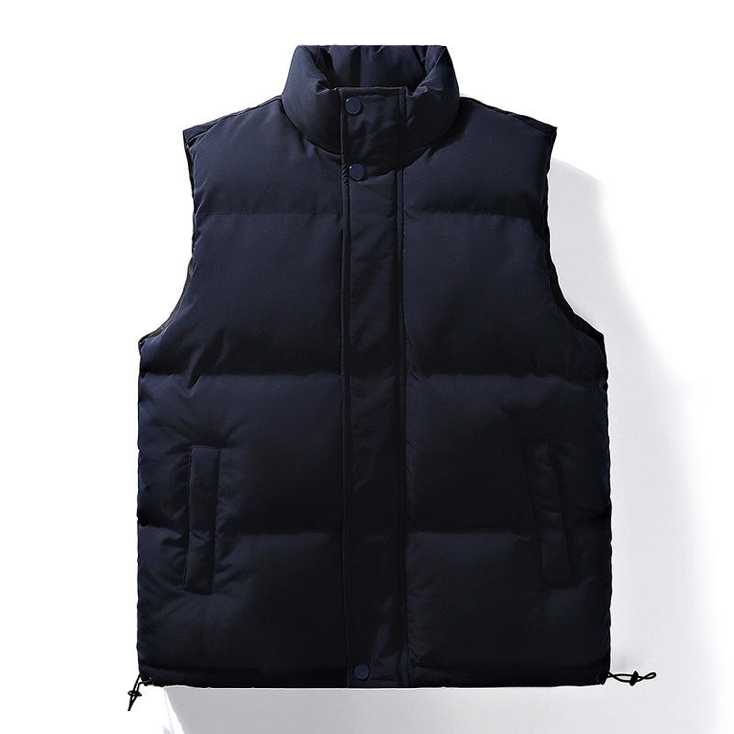 Winter Quilted Cotton Stand Collar Sleeveless Vest 4