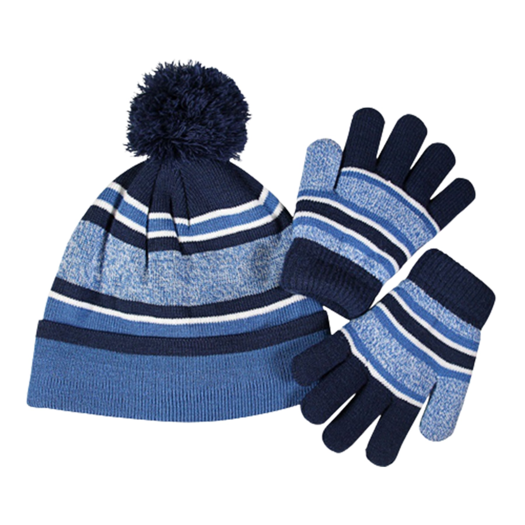 Knit Hat And Gloves Set 3