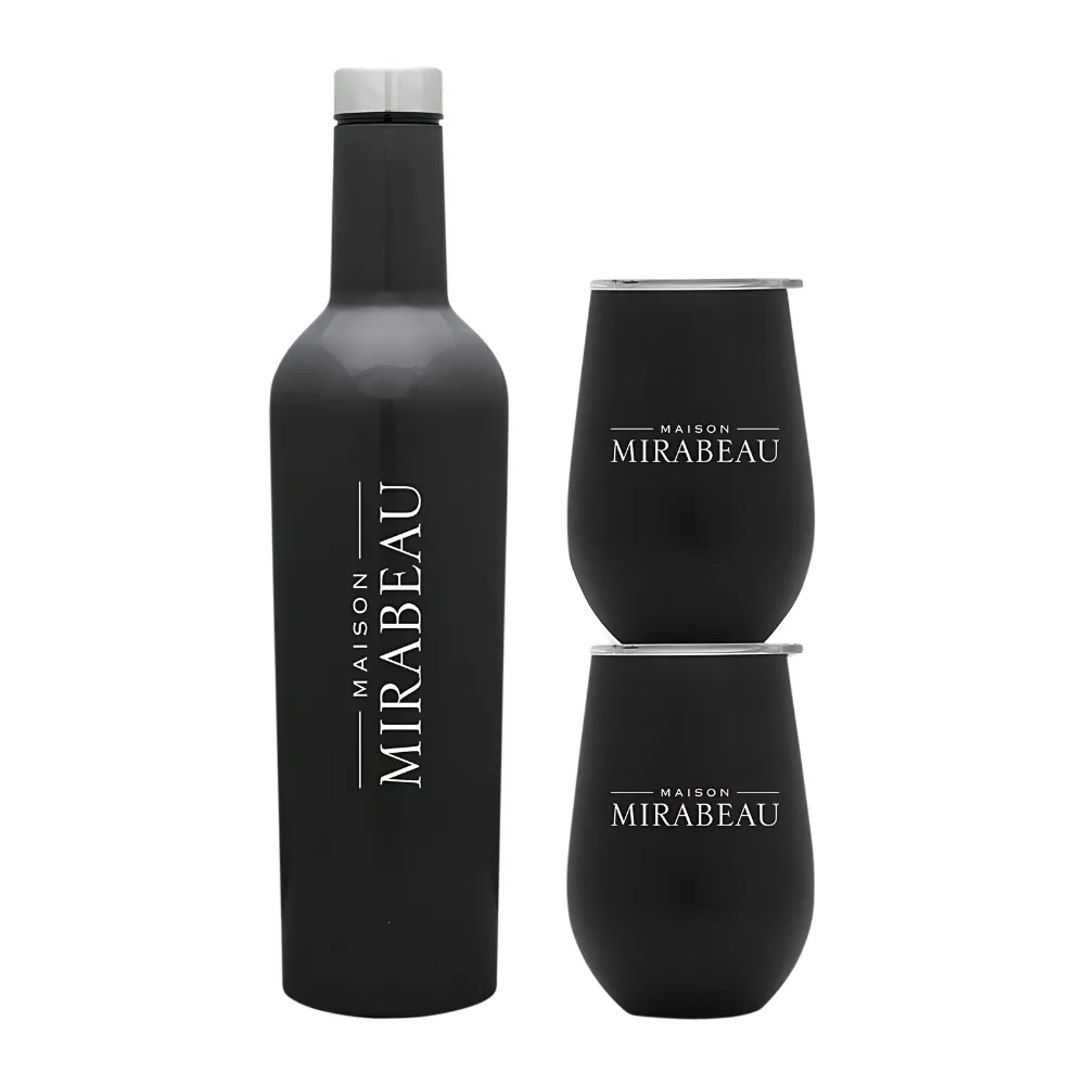 Wine Growler & Tumbler Luxury Gift Set 3