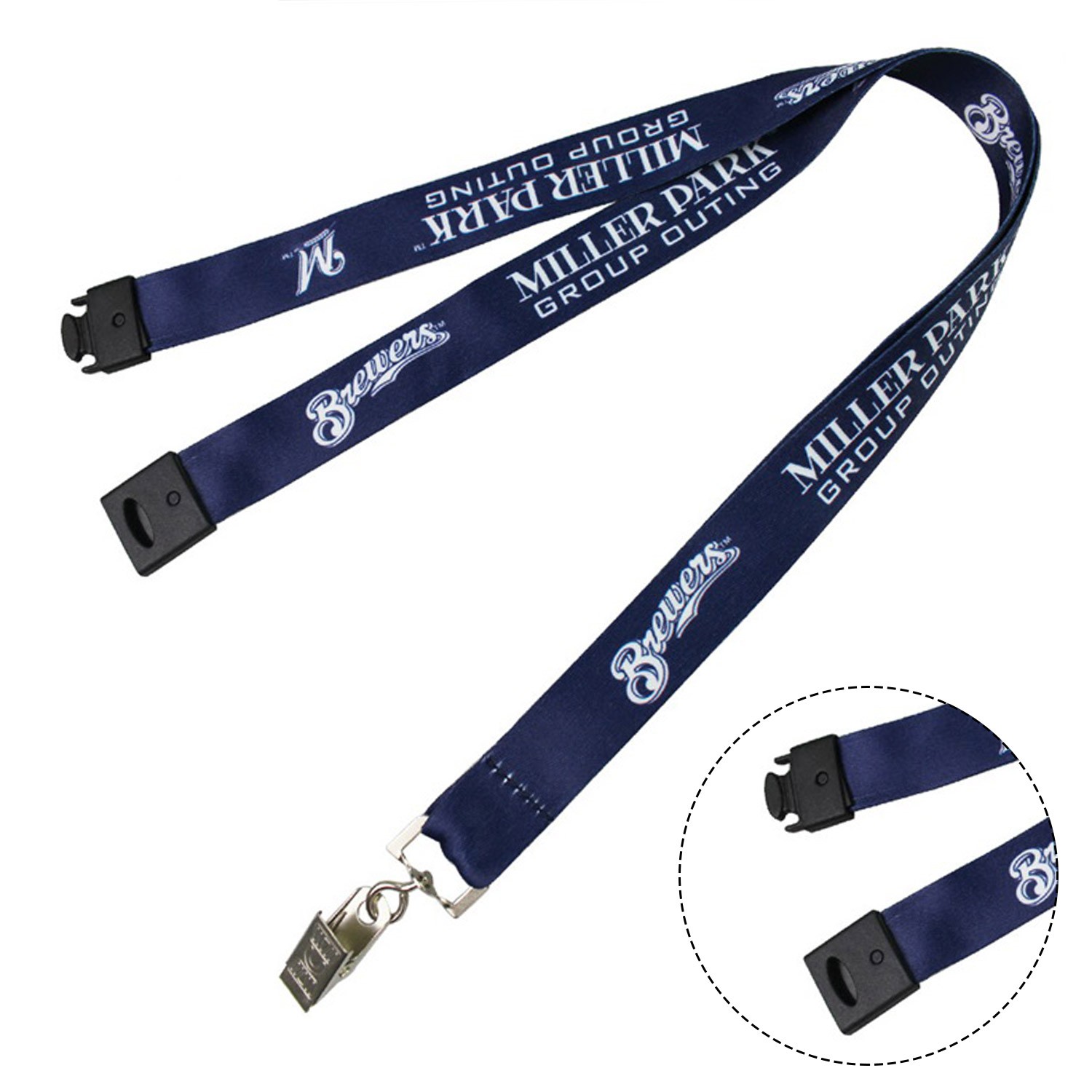 1/2" Dye Sublimation Lanyards with Safety Breakaway 2