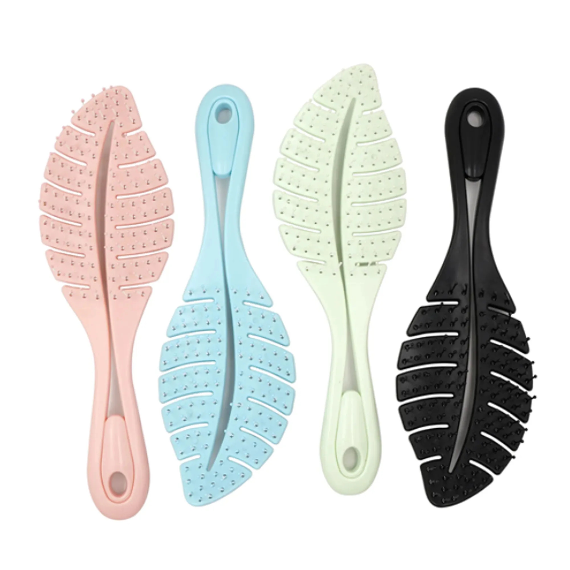 Leaf Shape Detangler Massager Shampoo Comb 3