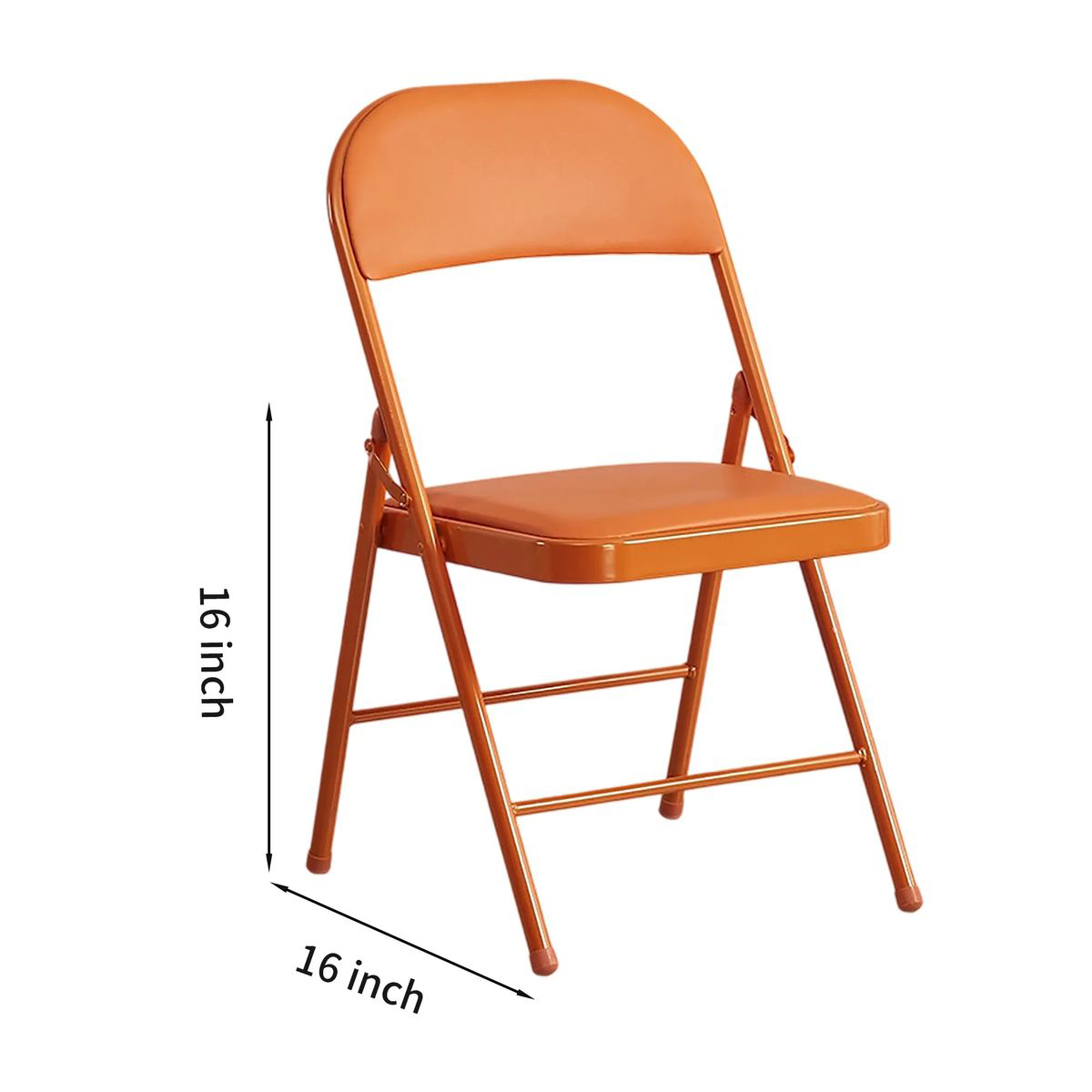 Steel Frame Folding Chair with Cushioned Back 19