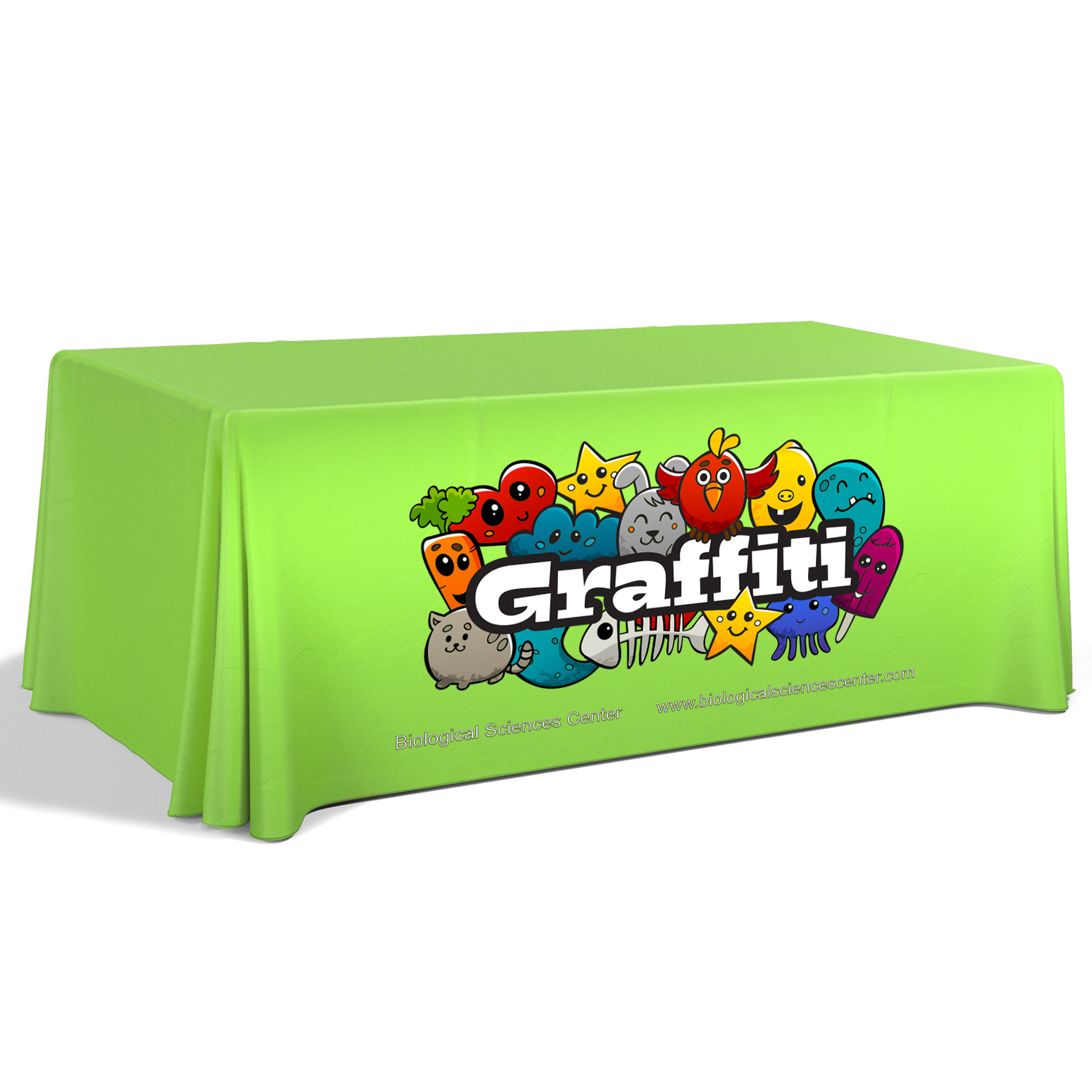 6' Premium Draped Standard Table Cover(Full Color Dye Sublimation) 15