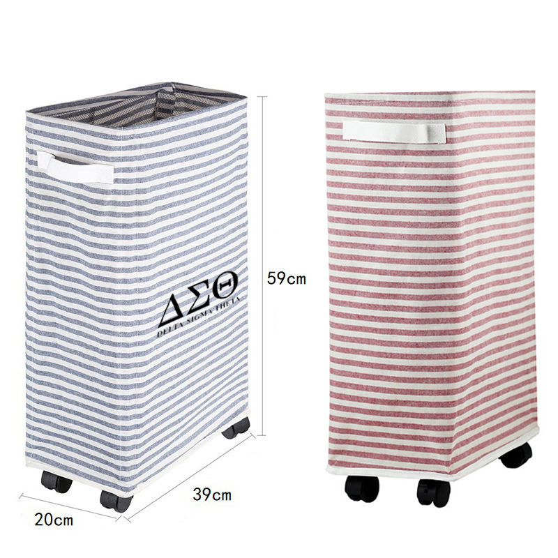 Large Collapsible Laundry Basket w/ wheels 1