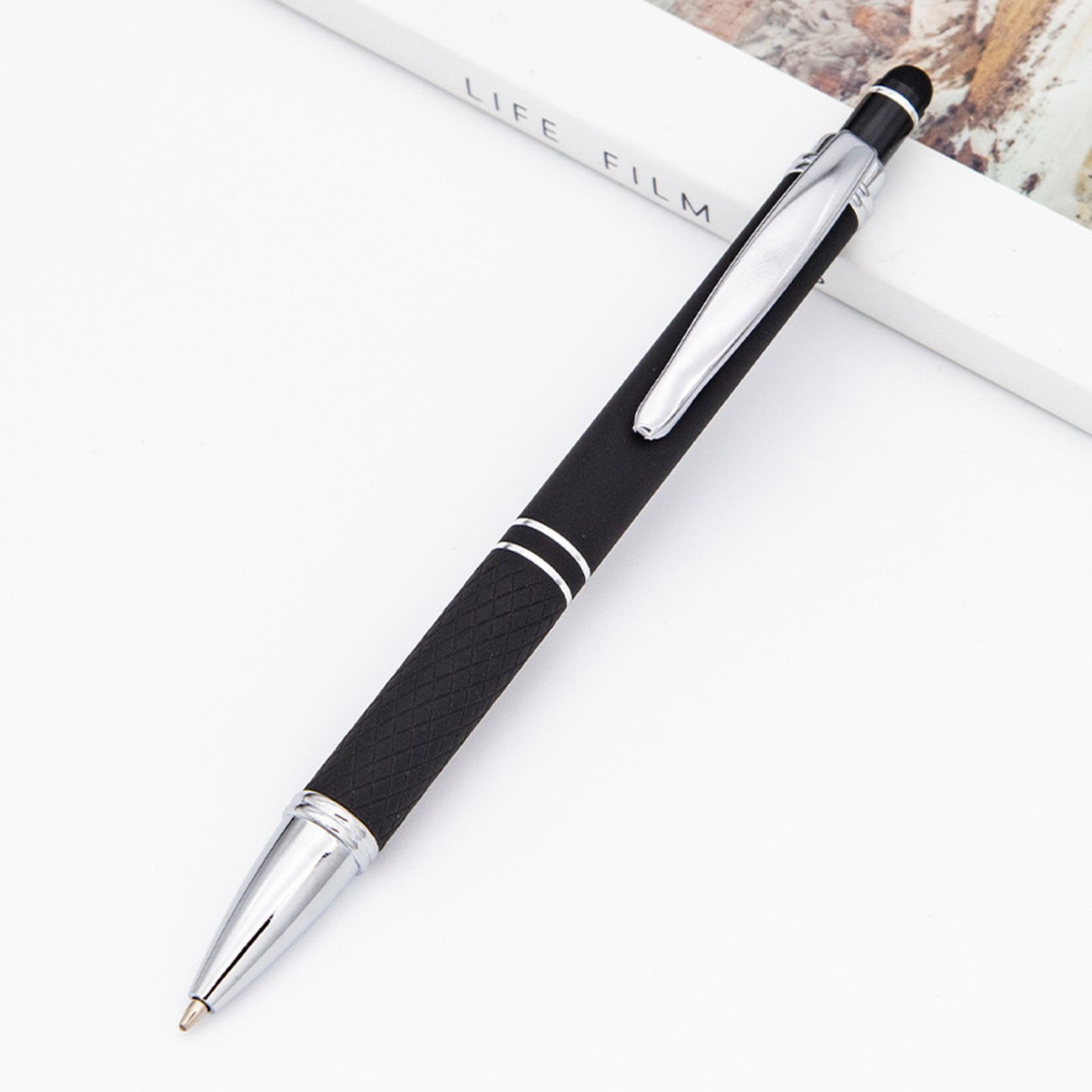 Soft Touch Diamond Stylus Pen With Rose Gold Trim 6