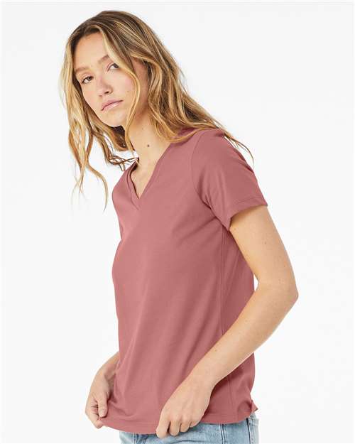 Women's Relaxed Jersey V-Neck Tee - 6405 1