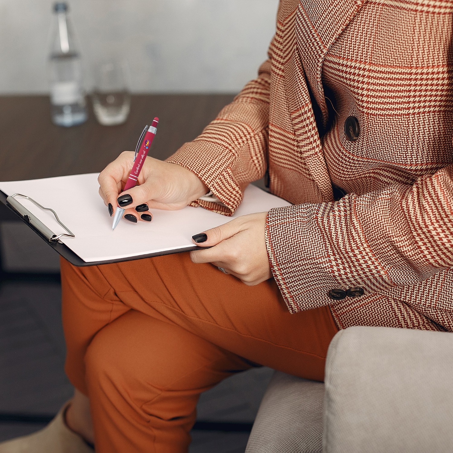 Hope Stylus Satin Soft Touch Click Metal Pen 6