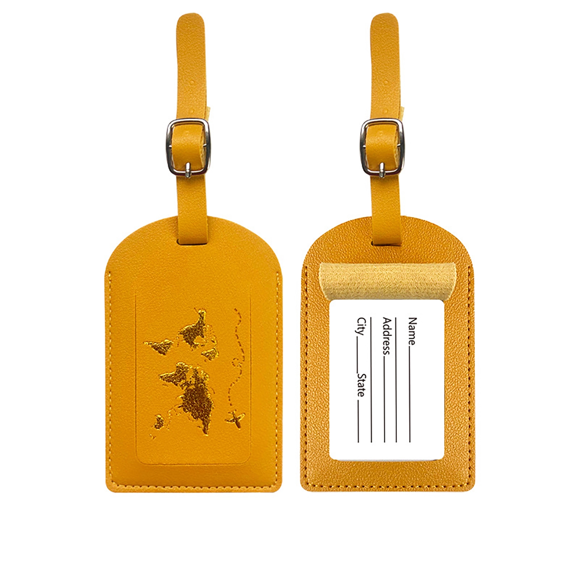 MOQ 100pcs PU Leather Passport Cover Luggage Tag Set 16