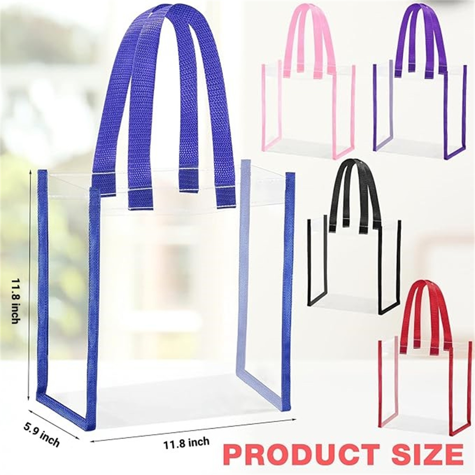 Clear Tote Bag with Handle 6