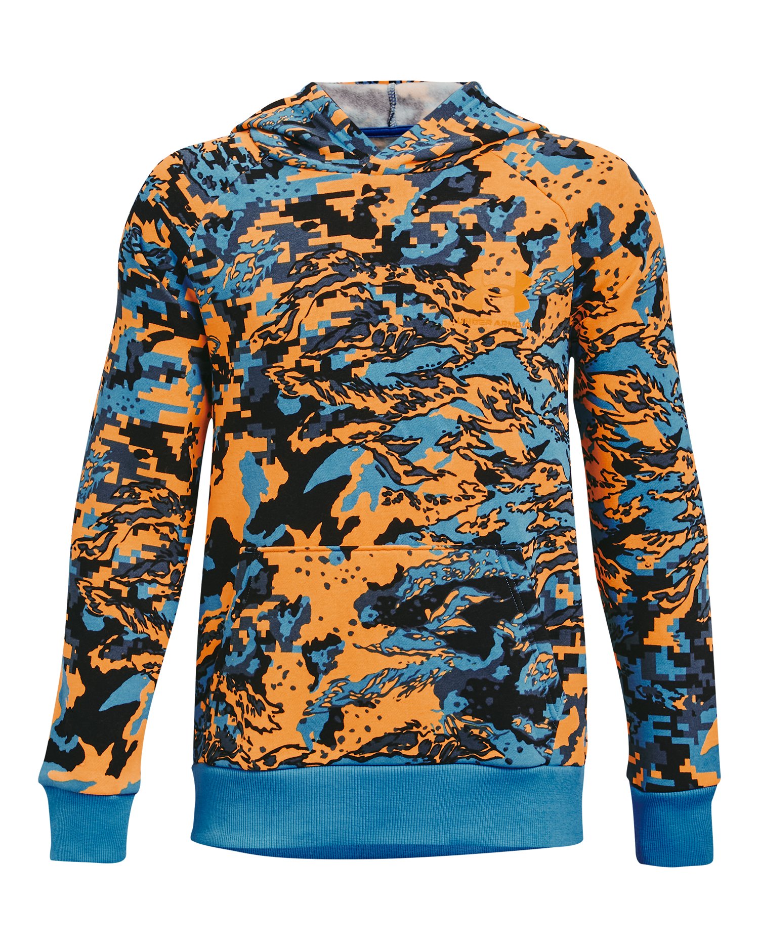 UA Rival Fleece ABC Camo Boys' Hoodie, custom hoodie or sweatshirt with logo imprint 9