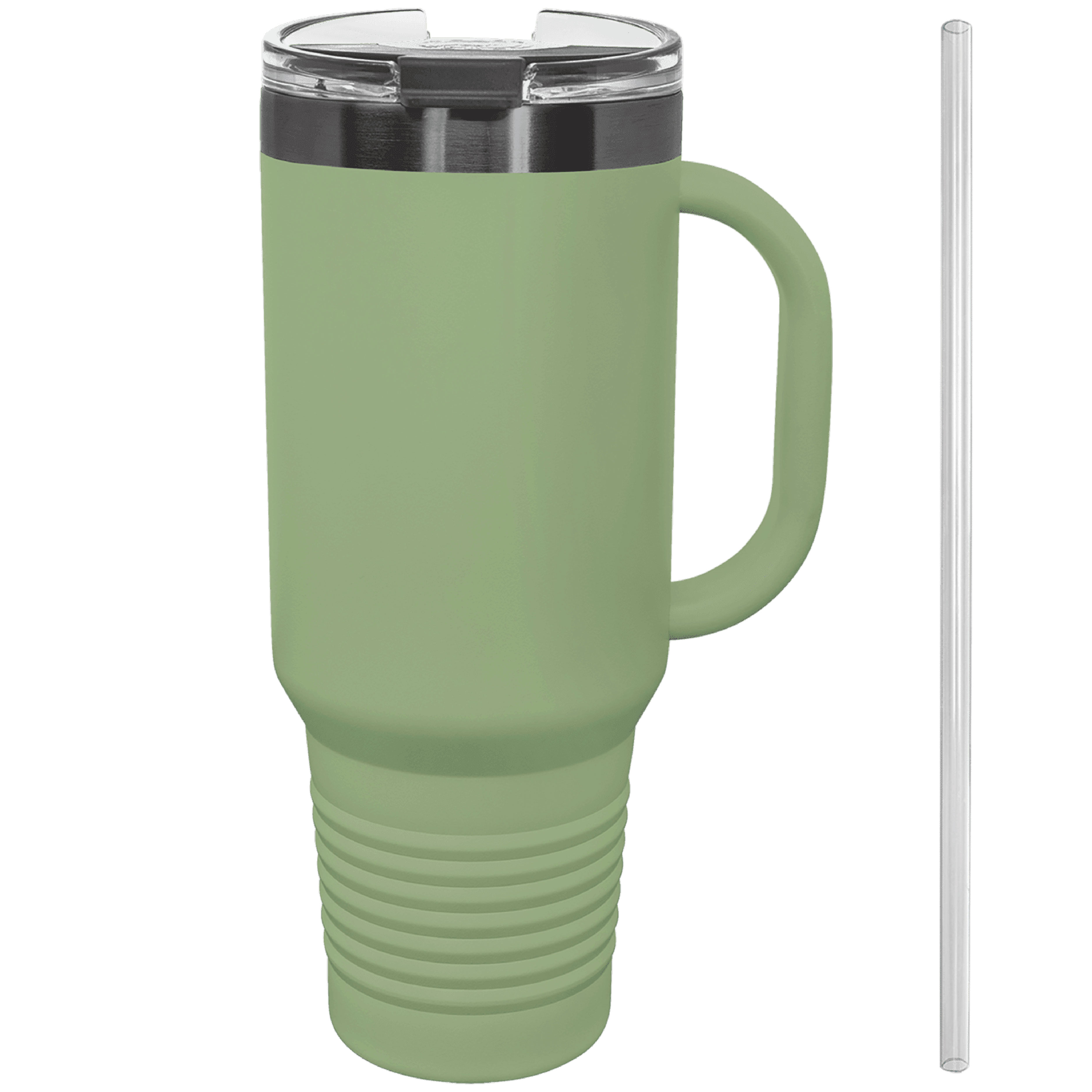 Polar Camel 40oz Ghost Black ION-Plated Travel Mugs w/ Straw 13