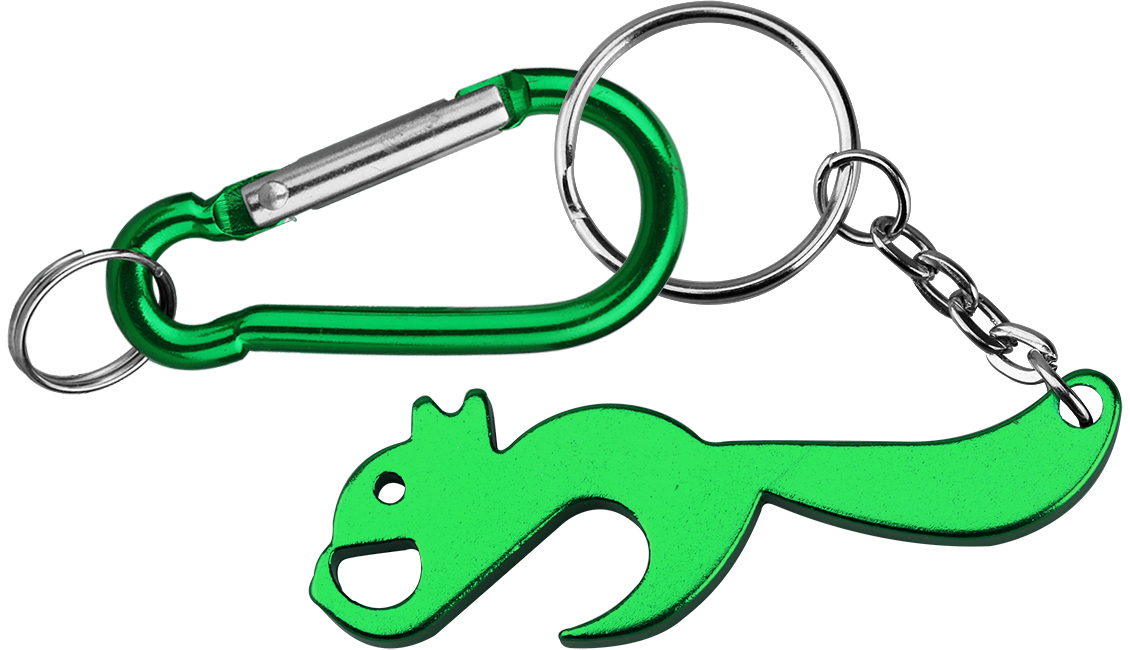 Squirrel Shape Bottle Opener with Carabiner 3