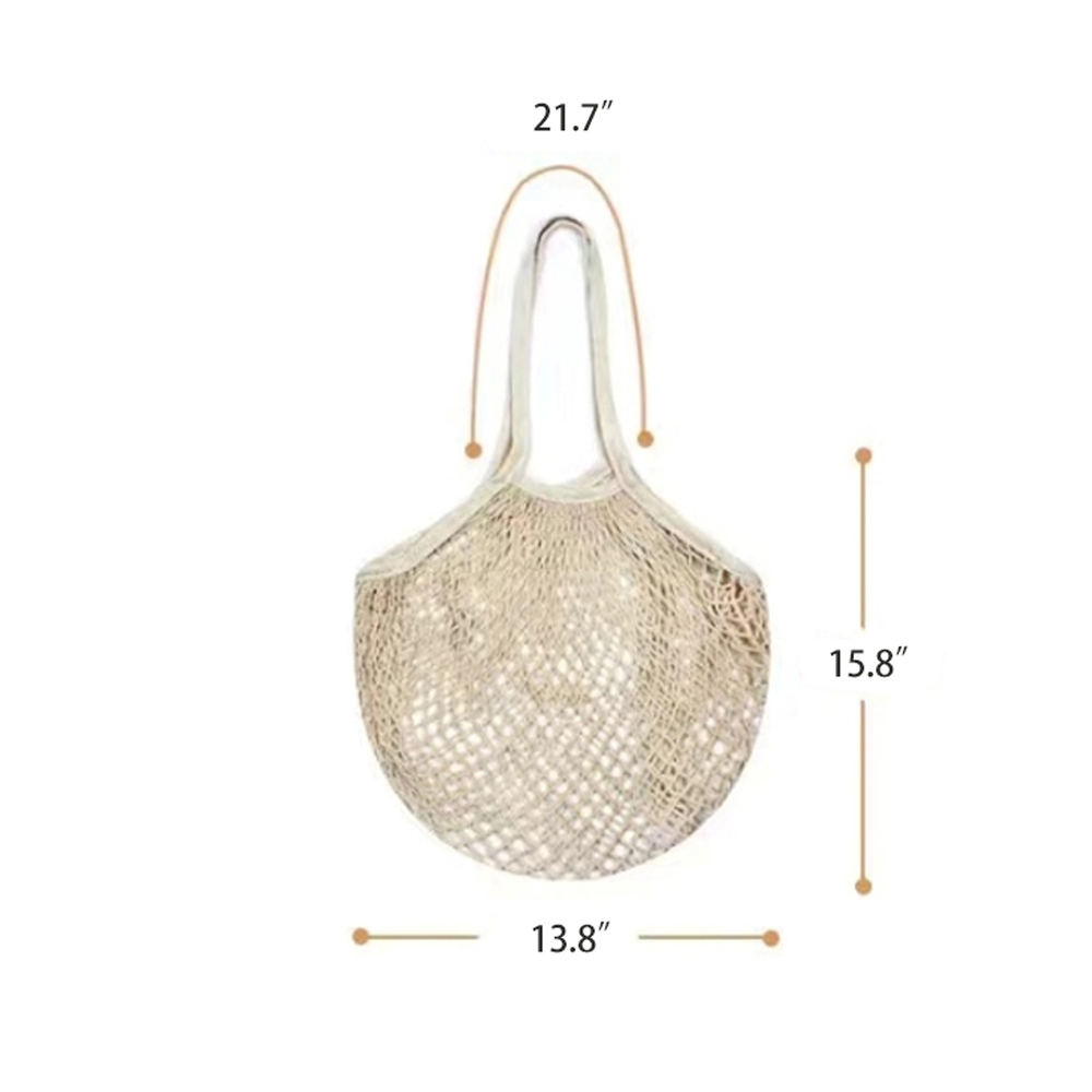 Shopping eco-friendly handbag with mesh pocket 4