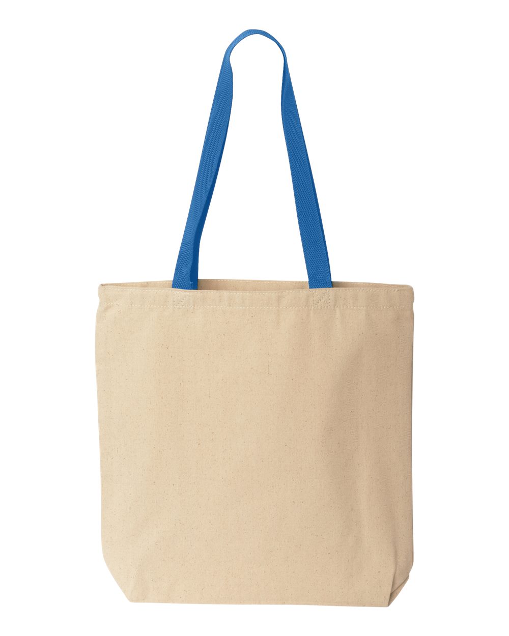 Natural Tote with Contrast-Color Handles - 8868 8