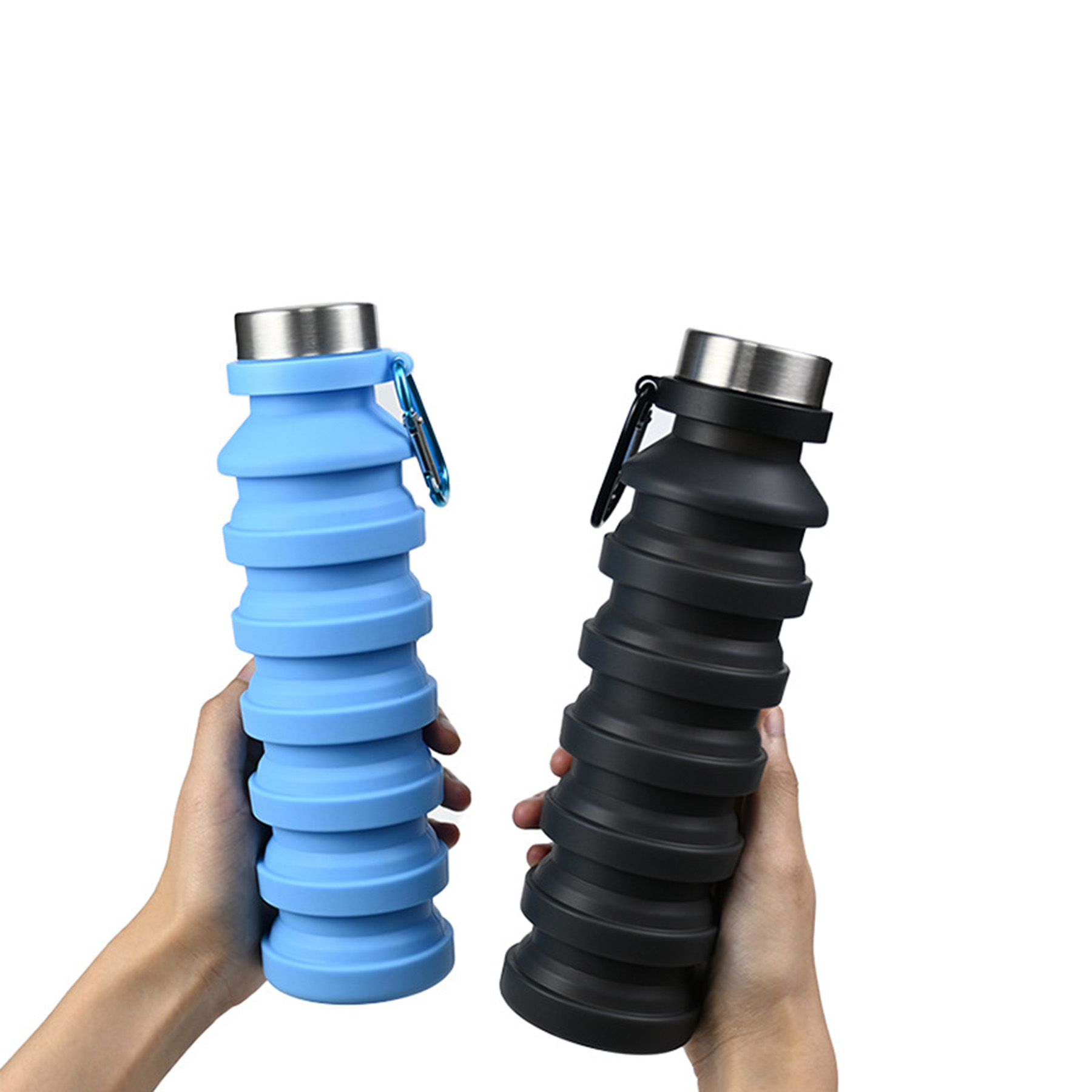 19 Oz. Collapsible Silicone Water Bottle 1