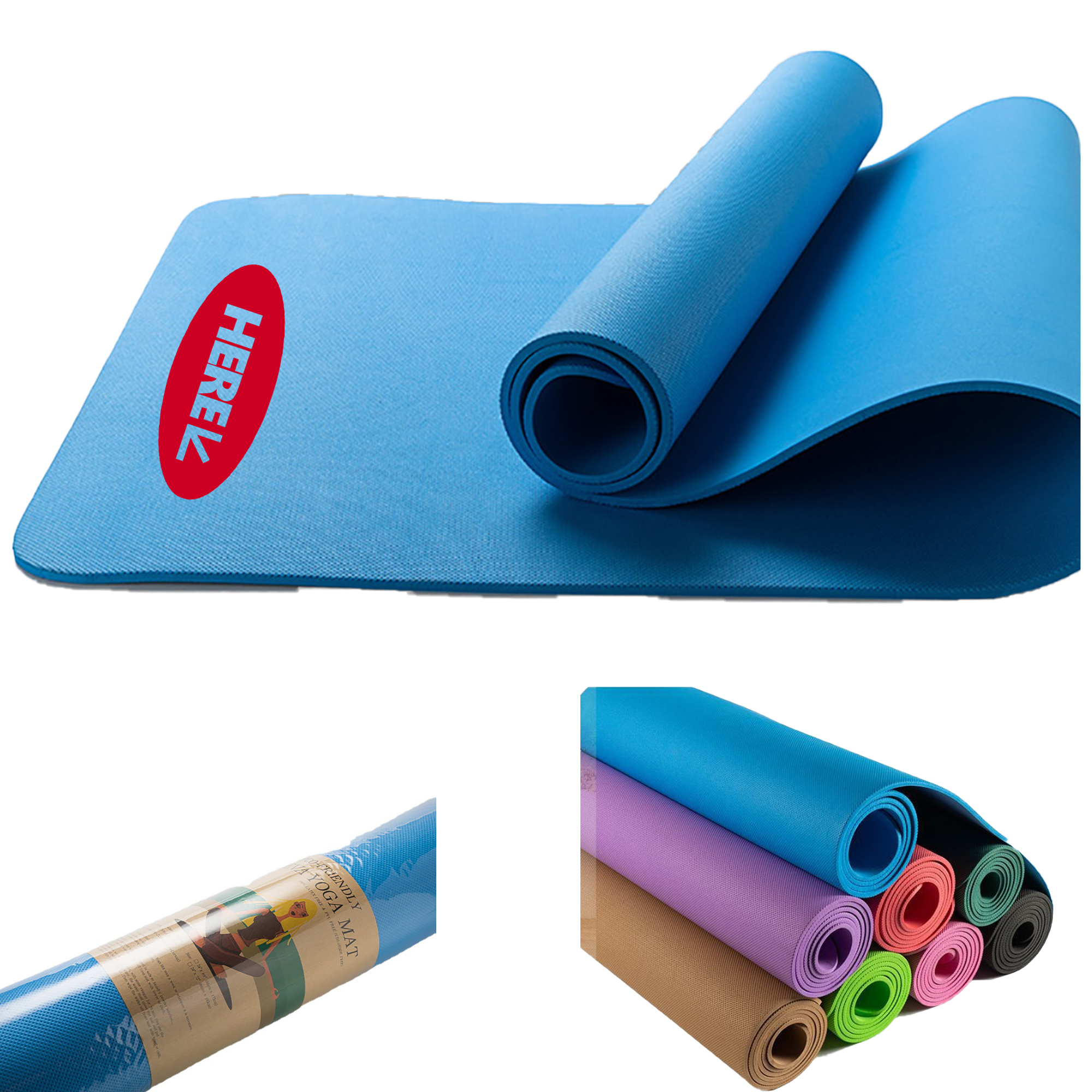 Multi-Color Custom Logo Yoga Mat 7