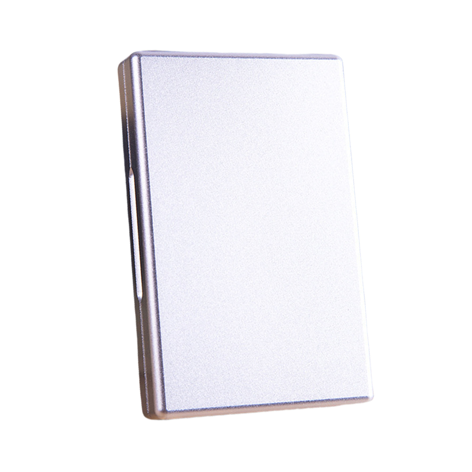 Aluminum Alloy Brushed Metal Cigarette Case with Magnetic Closure 7