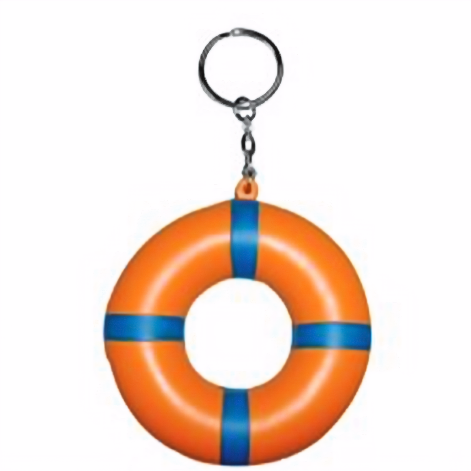 PU Foam Lifebuoy Shaped Stress Reliever Toy Keychain 4