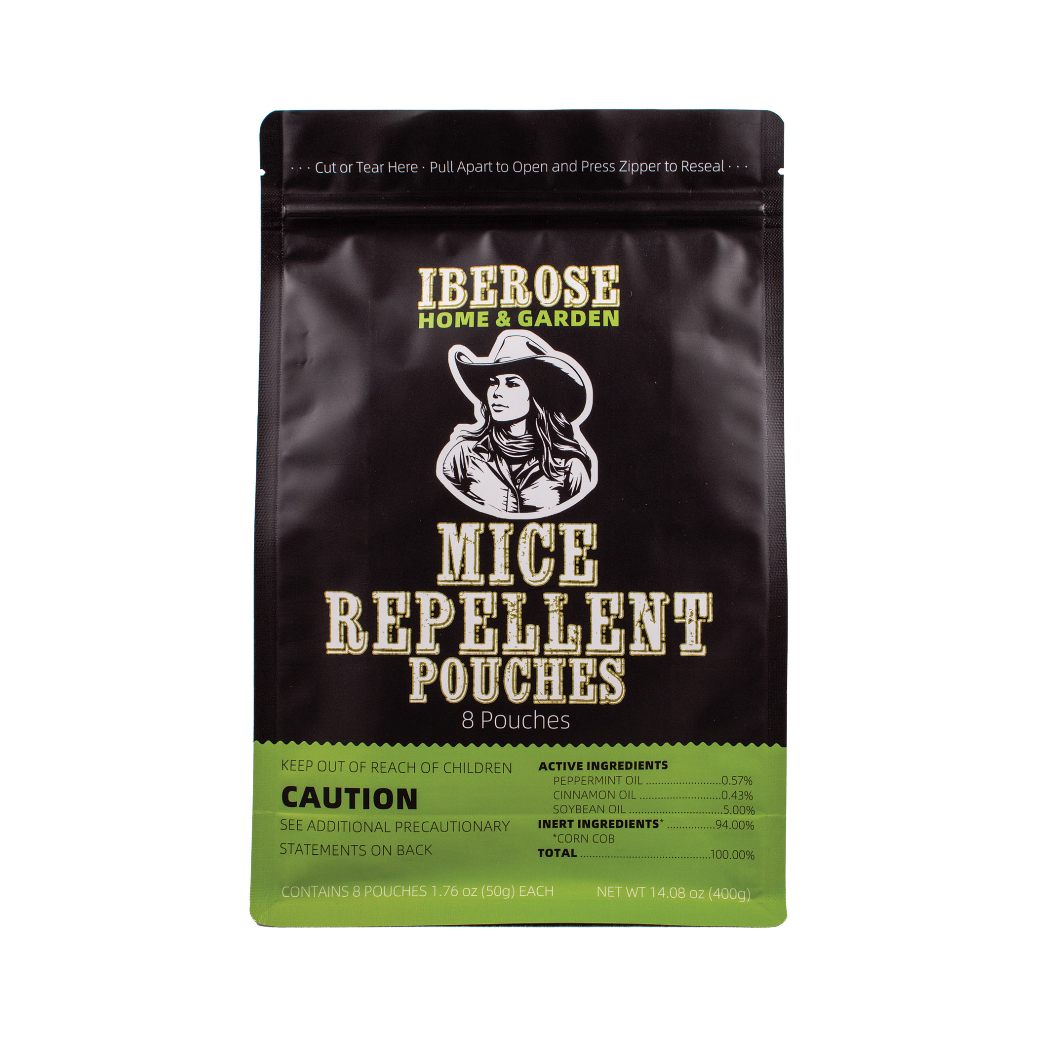 Sublimated Smell Proof foil bag with zipper closure and tear off strip