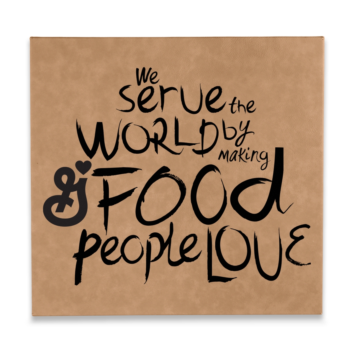 Laser Engraved Leatherette Wall Decor & Plaque (10"x10") 6