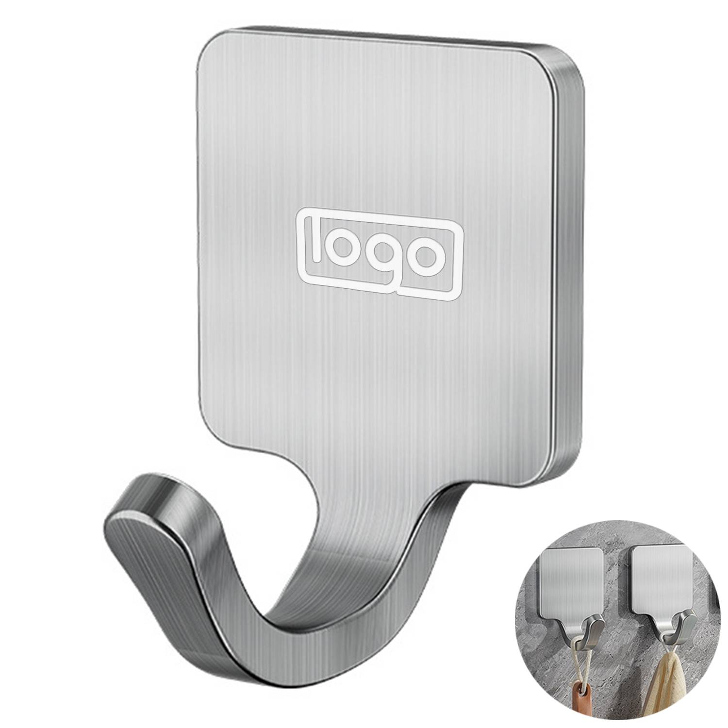 Self Adhesive Stainless Steel Wall Hook 2