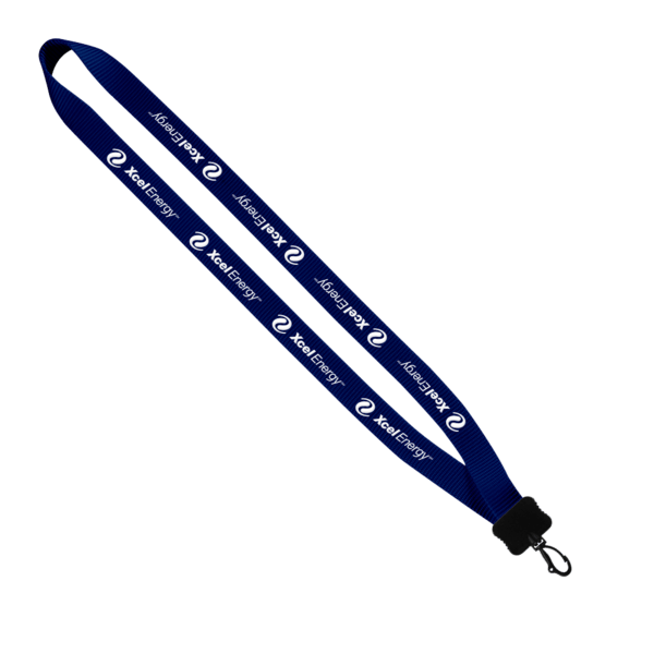 3/4" Smooth Nylon Lanyard with Plastic Clamshell & Swivel Snap Hook 2