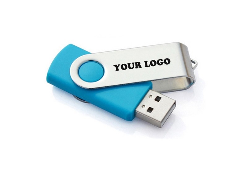 4GB Swing USB Flash Drive w/ Metal Swivel Cover 1