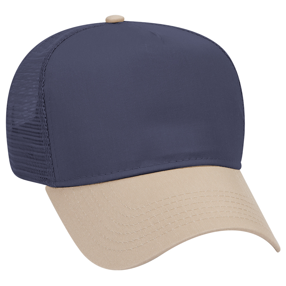OTTO CAP® 5 Panel Mid Profile Mesh Back Trucker Hat 5