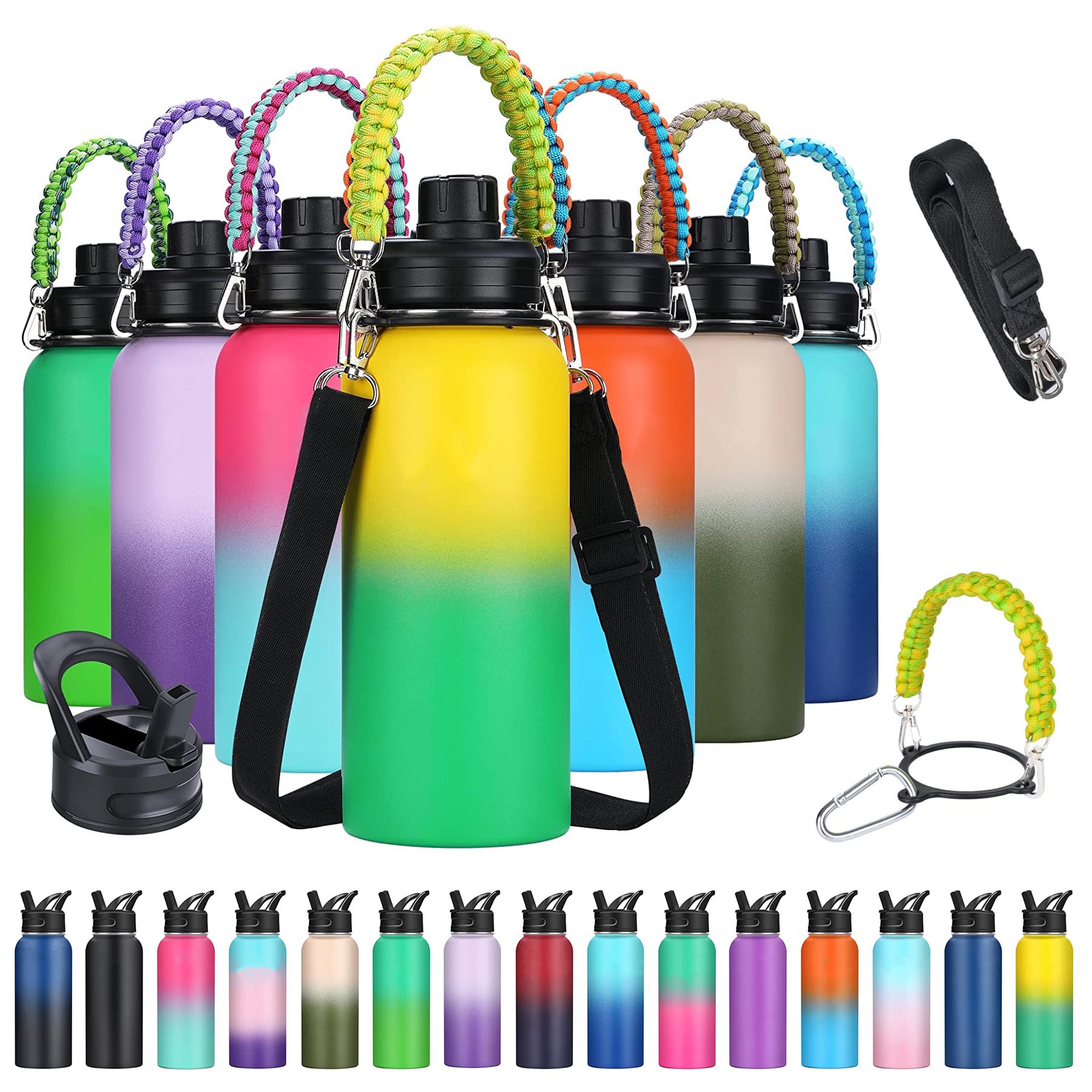 32 oz Stainless Steel Insulated Water Bottle, custom water bottle with logo imprint 2