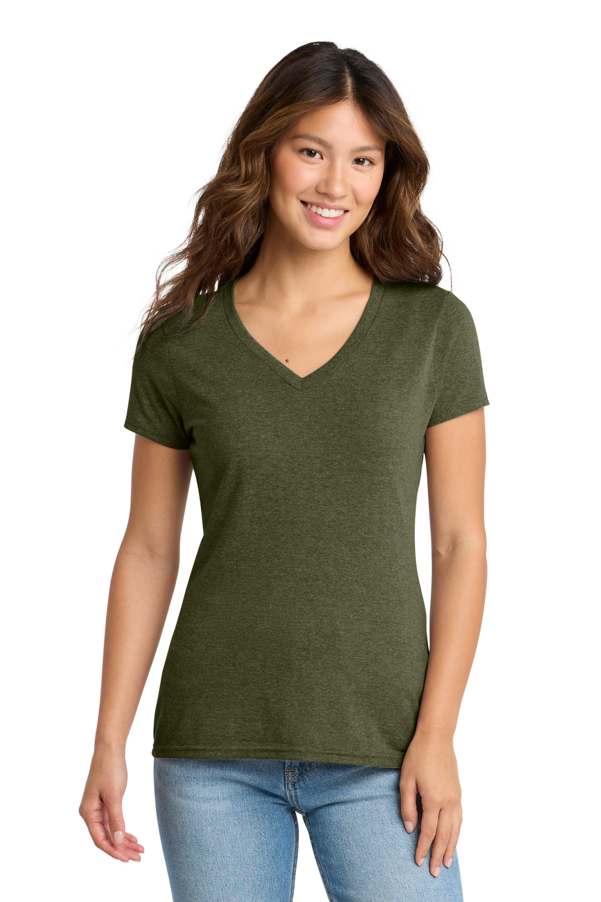 Port & Co Women's Tri-Blend V-Neck Tee. LPC330V 65