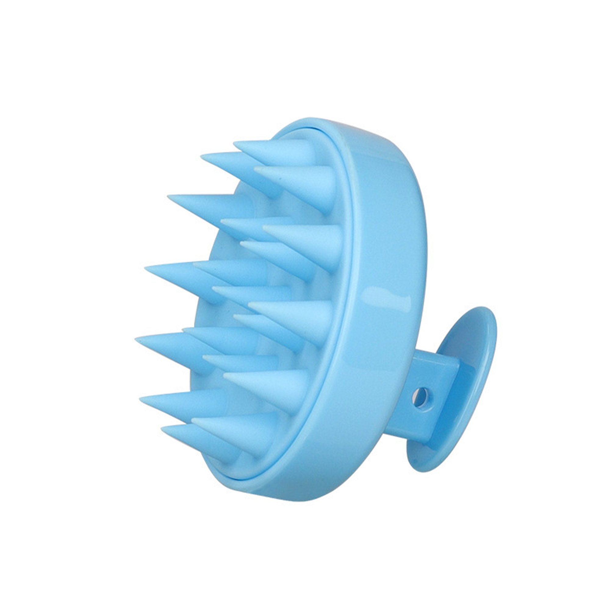 Food Grade Silicone Scalp Shampoo Brush With Soft Bristle 3" Diameter X 2.6" Height 3