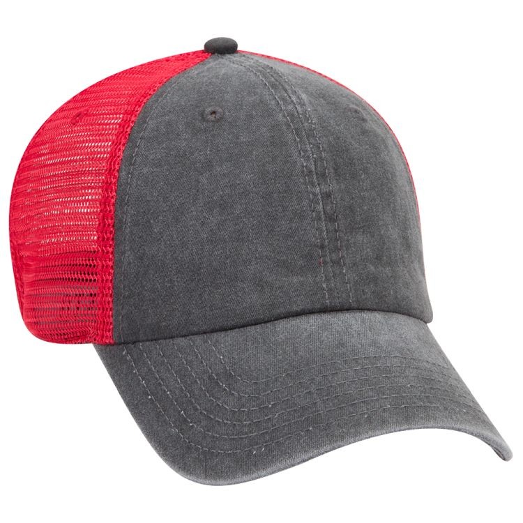 OTTO CAP® OTTO FLEX® Fitted 6 Panel Low Profile Mesh Back Trucker Hat 43