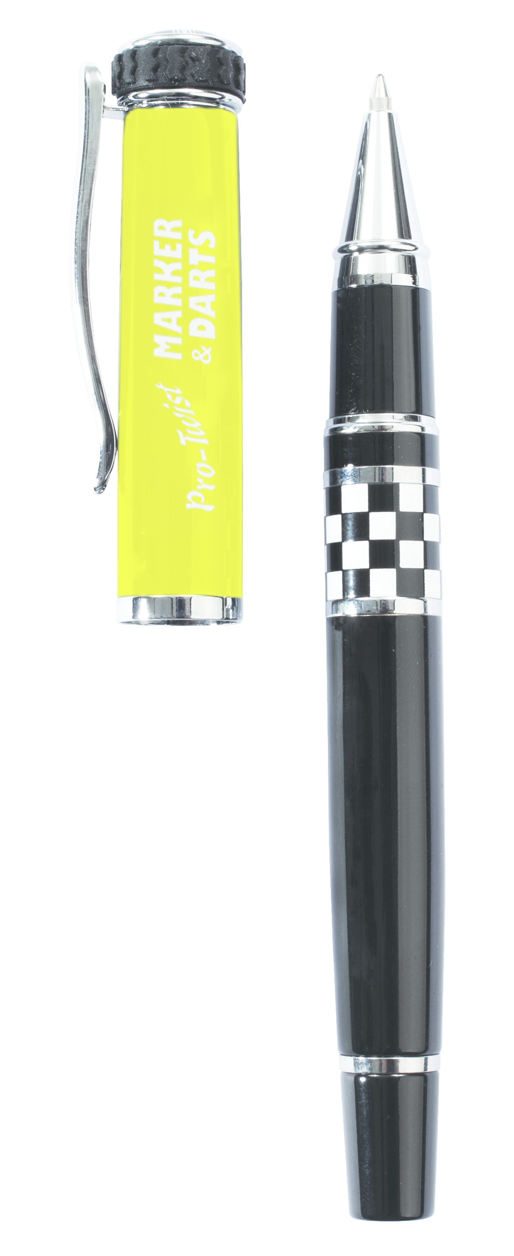 Itread Checkered Flag Wheeltop Roller Ball Pen