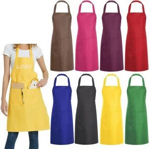 Canvas Adjustable Work Apron with Large Pockets 2