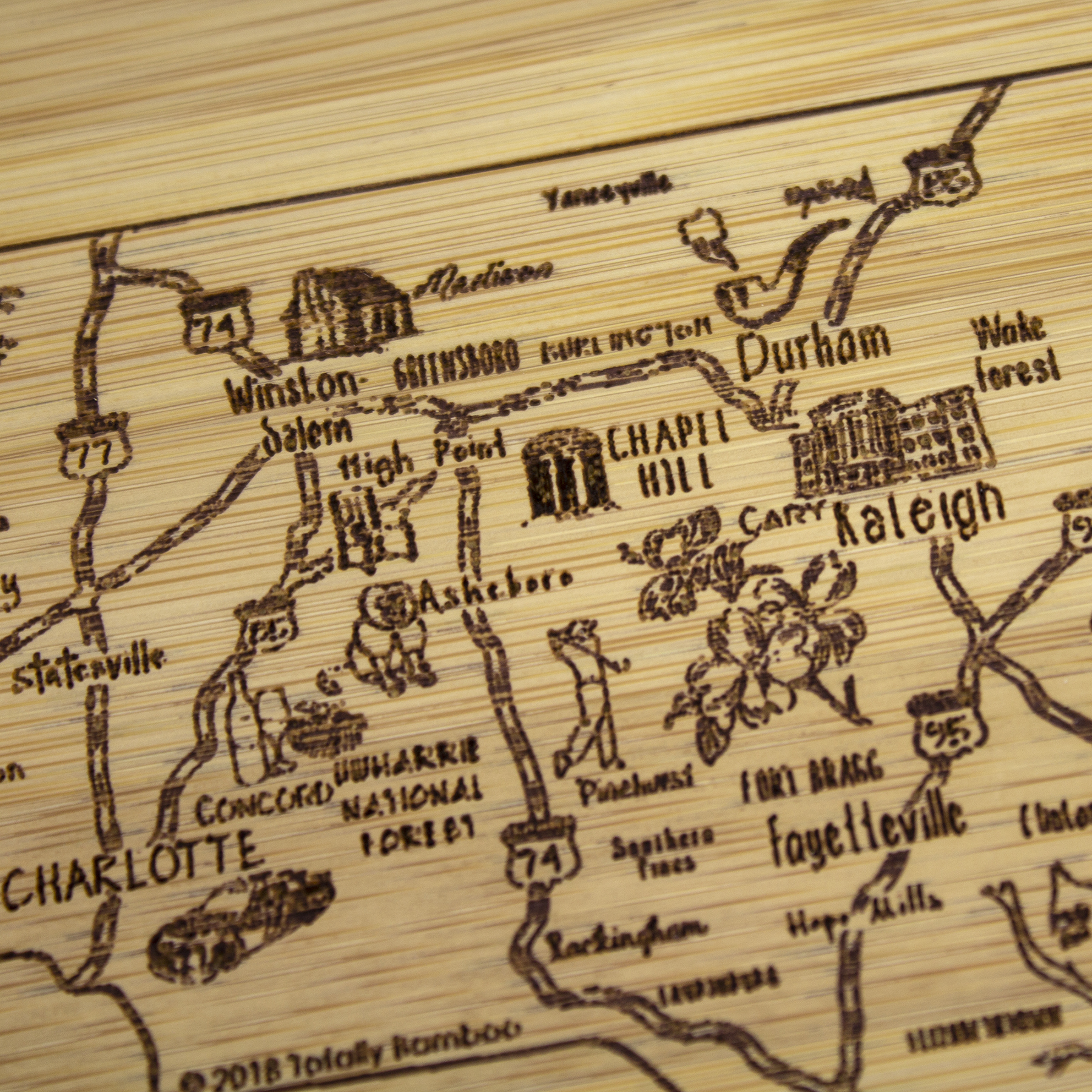 A Slice of Life North Carolina Serving & Cutting Board 5