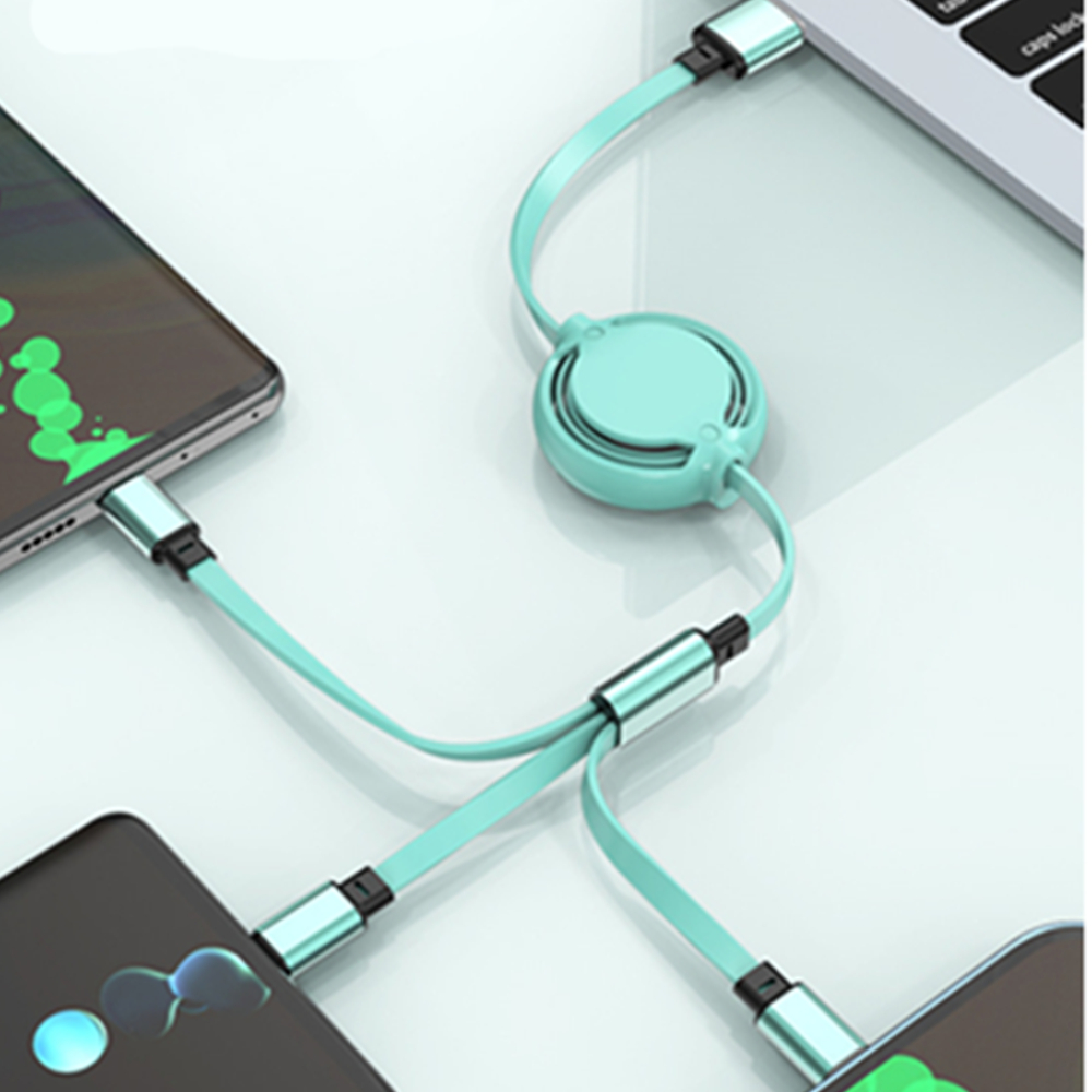 Retractable 3-in-1 USB Charging Cable 6